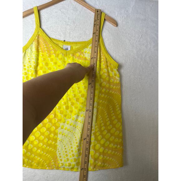 NWT Cabi Sunbeam Cami Style No 6312 Yellow Sample Sale sz M Boho Polka Dots - Picture 8 of 8